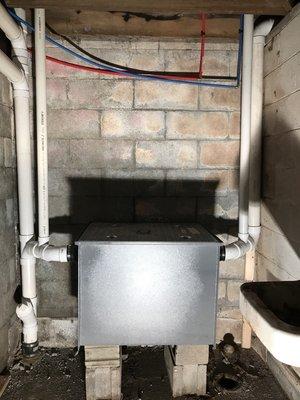 Grease Trap installation.