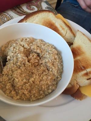 Oatmeal and Egg Sandwich