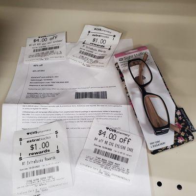 Using My coupons to buy Colgate Mouthwash & an extra pair of designer reader eyeglasses. Instead of $22.00 ~ = $12.00!  10/19/2022