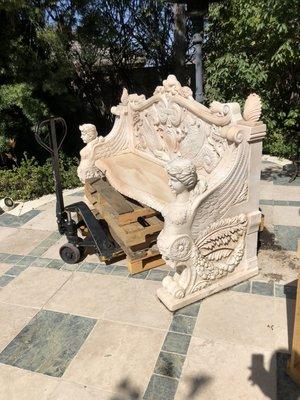 Marble bench 1000 lbs