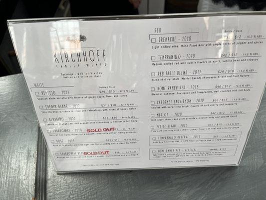 Menu Selection