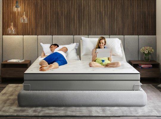 One bed for two sleepers!  Allows couples to get the best night's sleep, every night!