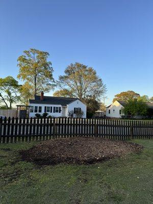 After picture of front yard