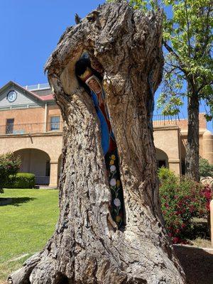 Carved tree