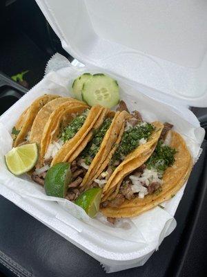 Street tacos steak