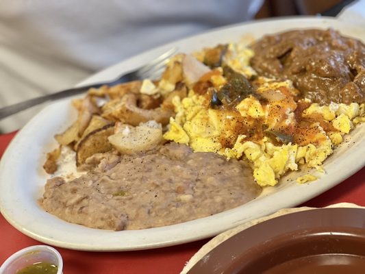 Huevos Rancheros with Carne Guisada