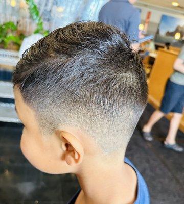 Perfect Asian haircut! Left side view!