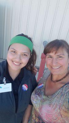 Even though we had to drive all the way to Sandoval County to vote I'm happy we both got it done!