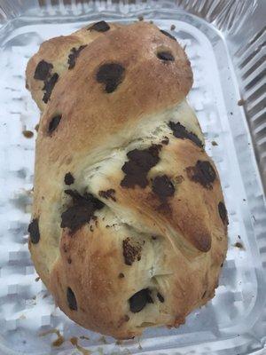 Chocolate chip Challah made with women's circle.