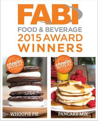 Cheatin' Wheat won two FABI Awards in 2015 for their gluten free products.