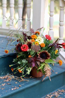 Locally grown flowers for delivery.  Fall on the flower farm-- September/October