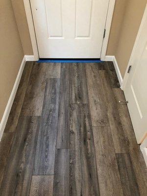 Lincoln CA Vinyl  was installed directly over Tile.