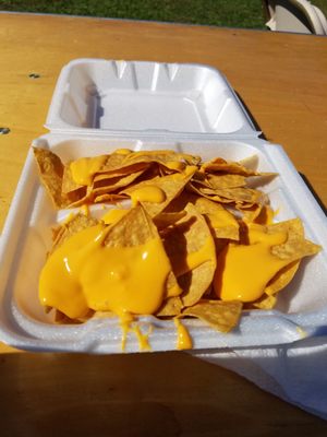 Nachos. Didn't taste good.