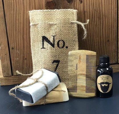 We have All Natural Beard Oils, Combs, Shave Soaps, And Charcoal Soaps made right here in Lyman, SC.