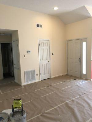 Living room  and ceiling after