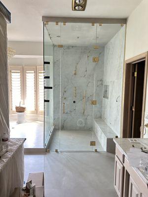 steam shower enclosure door