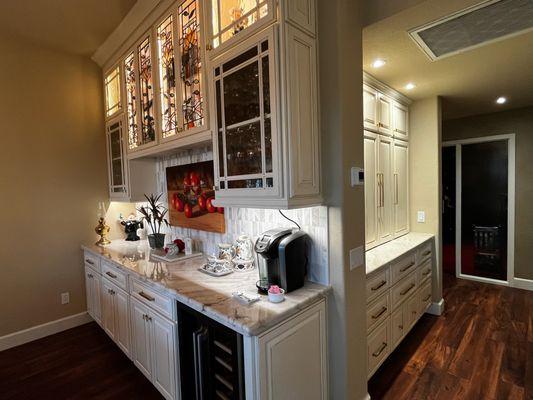 Beyond Woodworking, Custom Beverage Station and Built-In Pantry, Sun Lakes, Arizona