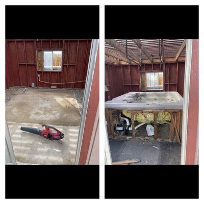 jacuzzi removal