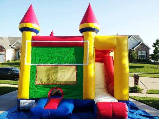 Castle Combo-Slide/bouncer in one with basketball hoop