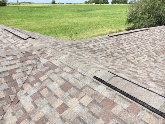 Owens Corning Driftwood  trudef shingle. Manor tx