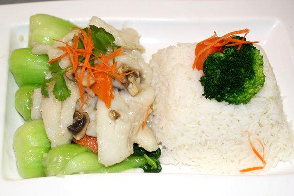 Seafood & Veggie Rice Plate