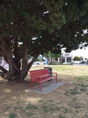 Sitting area out front