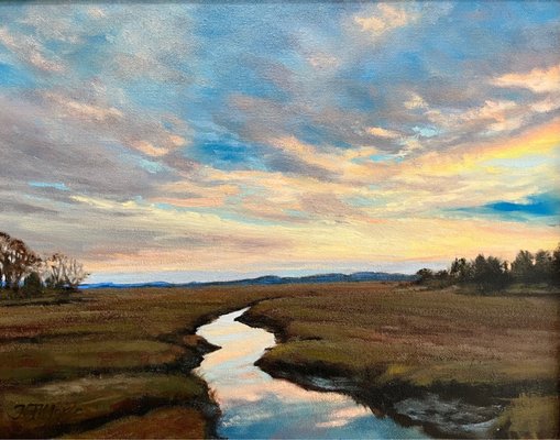 "Fox Creek" 11 x 14" oil on canvas by KT Morse