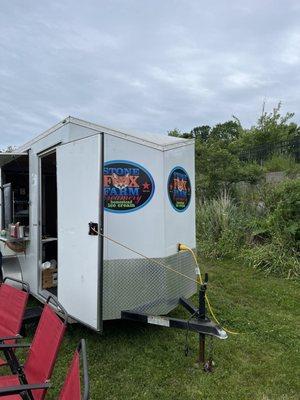 Trailer at the art fair in Belfast