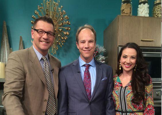 Indy Hypnosis founder, Tim Shurr (middle) hosted "Motivation Monday" for Indy Style TV show.