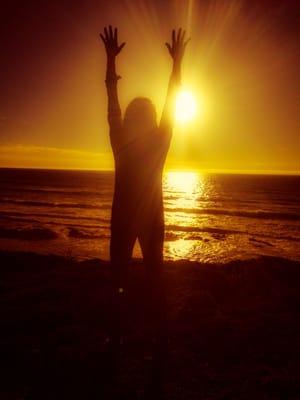 QIgong at Sunset