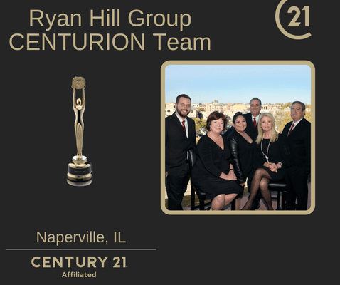 Ryan Hill Group (Century 21 Affiliated) recognized as Century 21 Centurion Team in 2018