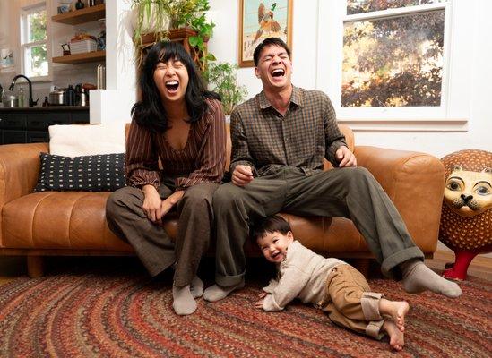 Lovely family photo session within their own home!