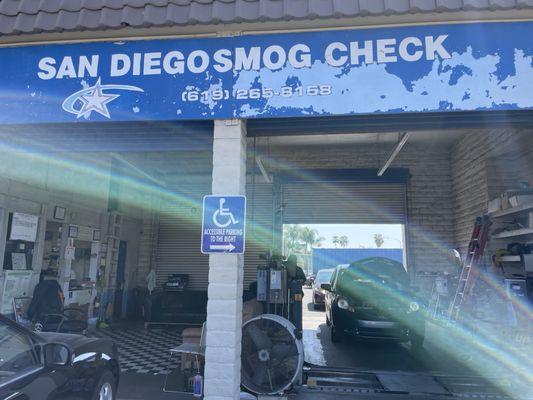 Front of San Diego Smog Check