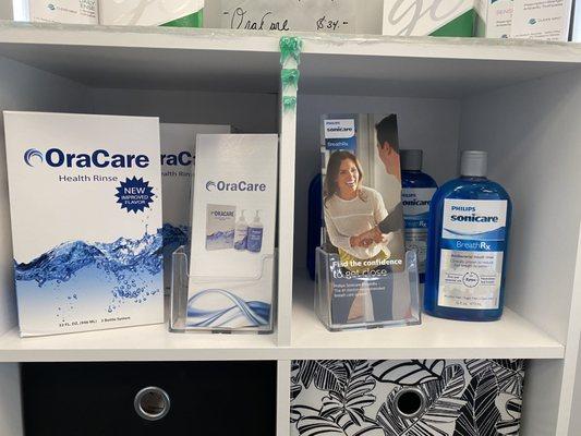 OraCare, BreathRX, Flouridex Whitening Toothpaste, Whitening Trays!