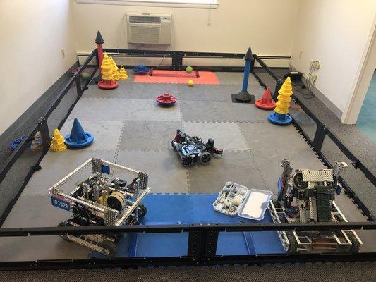 Practice field woth three VEX robots