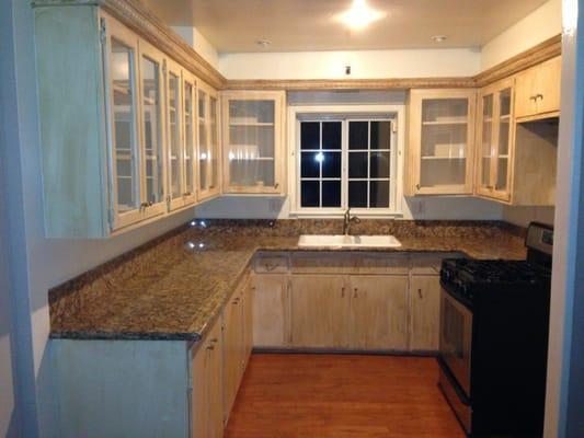 In just 7 days the kitchenflip crew refinished my kitchen cabinets & countertop. I own rental properties and this was very ideal