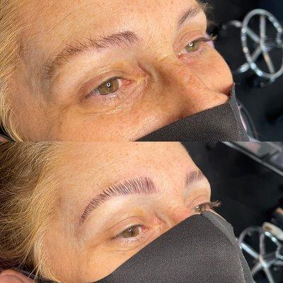 Eyebrow lamination & tinting