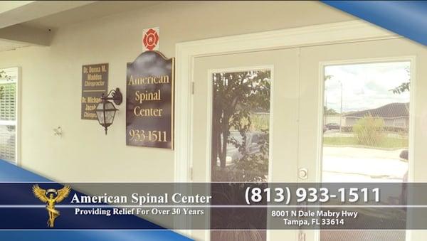 Tampa Chiropractor in business for over 30 years. American Spinal Center.