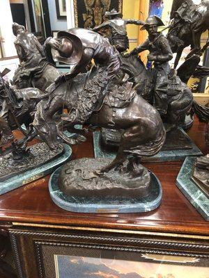 Remington Bronze statues