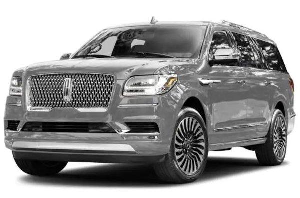 Lincoln Navigator "L-series" for extra luggage capacity. Seats 5.