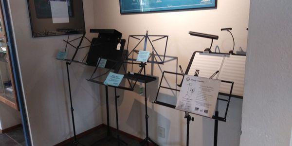 All the music stands!