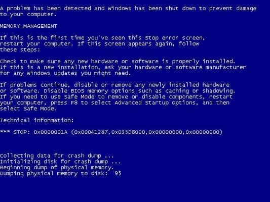 Blue Screen of Death fixing and repair...