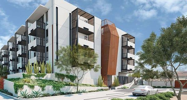 Exterior rendering of Contour on Campbell development in Phoenix, AZ.
 http://eastvalleyurban.com/phoenix/contour-on-campbell/