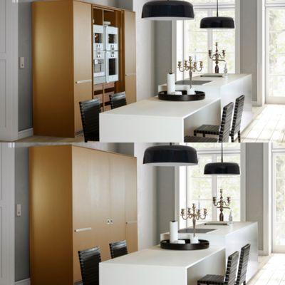 Hide those appliances when not in use. allmilmö DIRECT U.S.A. Germany's premium luxury kitchens anywhere in North America 512-942-9756