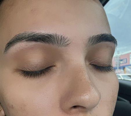 Eye brow threading