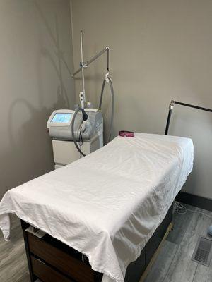 Example of a treatment bed