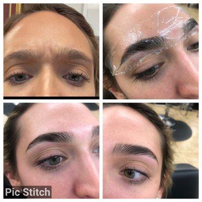 Brow threading & lamination by Aisha