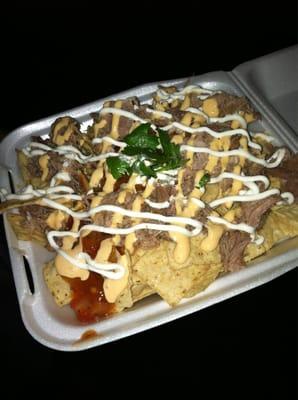 Local stop Kailua pig nachos