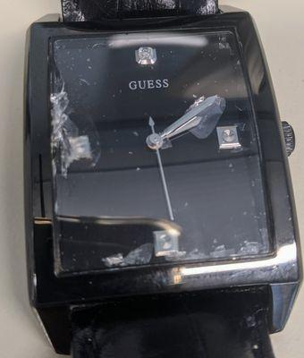 Customer needs new crystal for Guess watch.