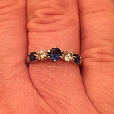 Sapphire and diamond ring from Peter Indorf